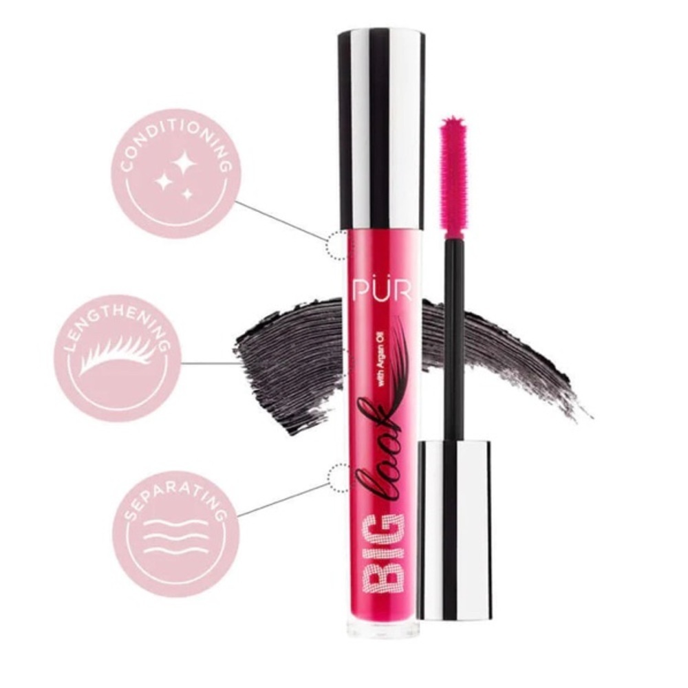 PUR Big Look Lengthening Mascara with Argan Oil BNIB color Black